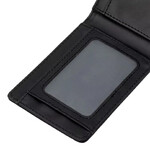 Billetera Biwo Huelva B73590 Negra Cuero Reciclado